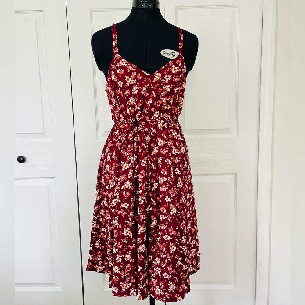 Motherhood Floral Red Dress